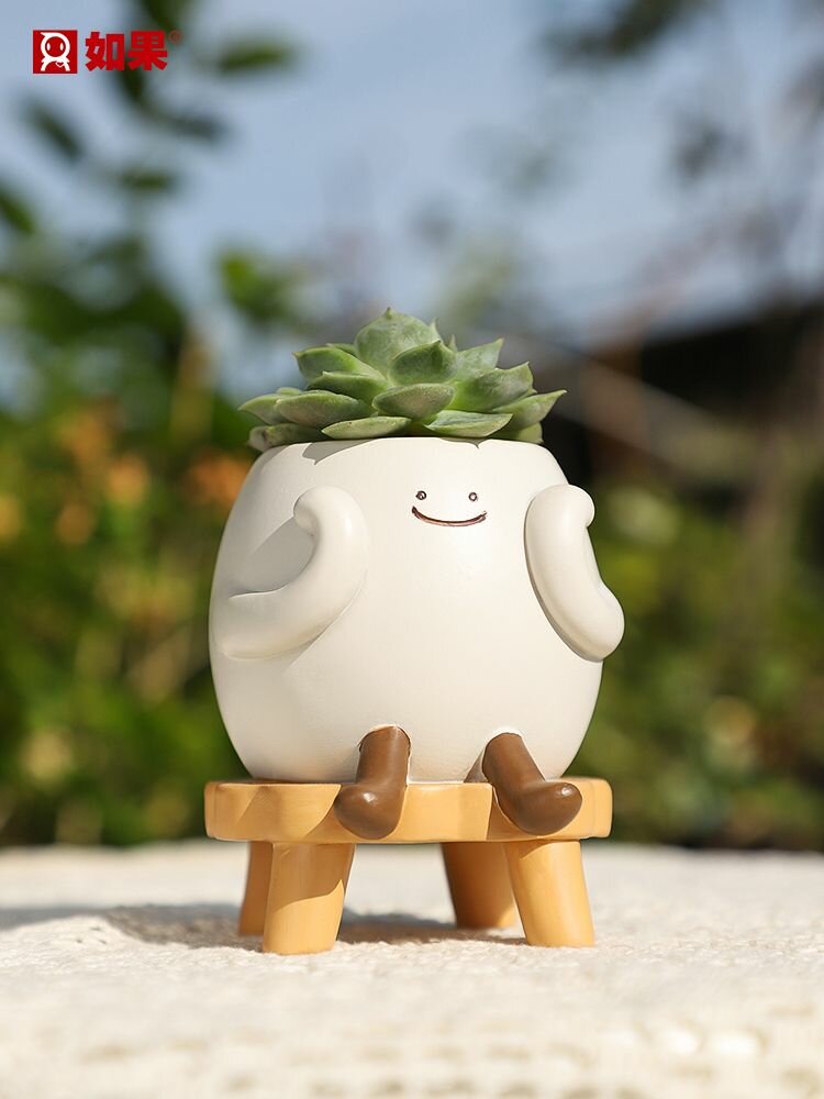 Roogo Горшок для цветов 9.5 см х 8 см 1 шт