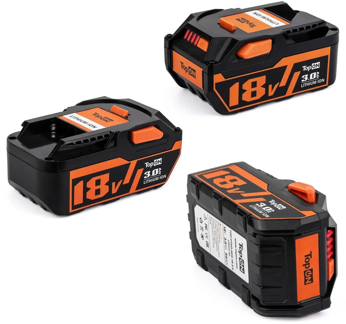 103240 TOPON \ Батарея аккумуляторная для AEG TOPON TOP-PTGD-AEG-18-3.0 18В 3Ач Li-Ion [103240]