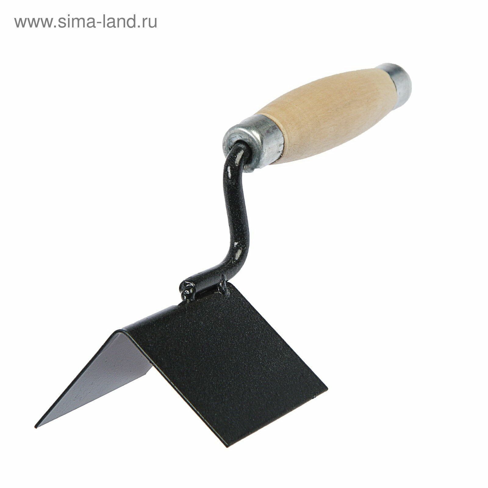 Кельма угловая внешняя порошковая окраска деревянная рукоятка 60x60x80 мм