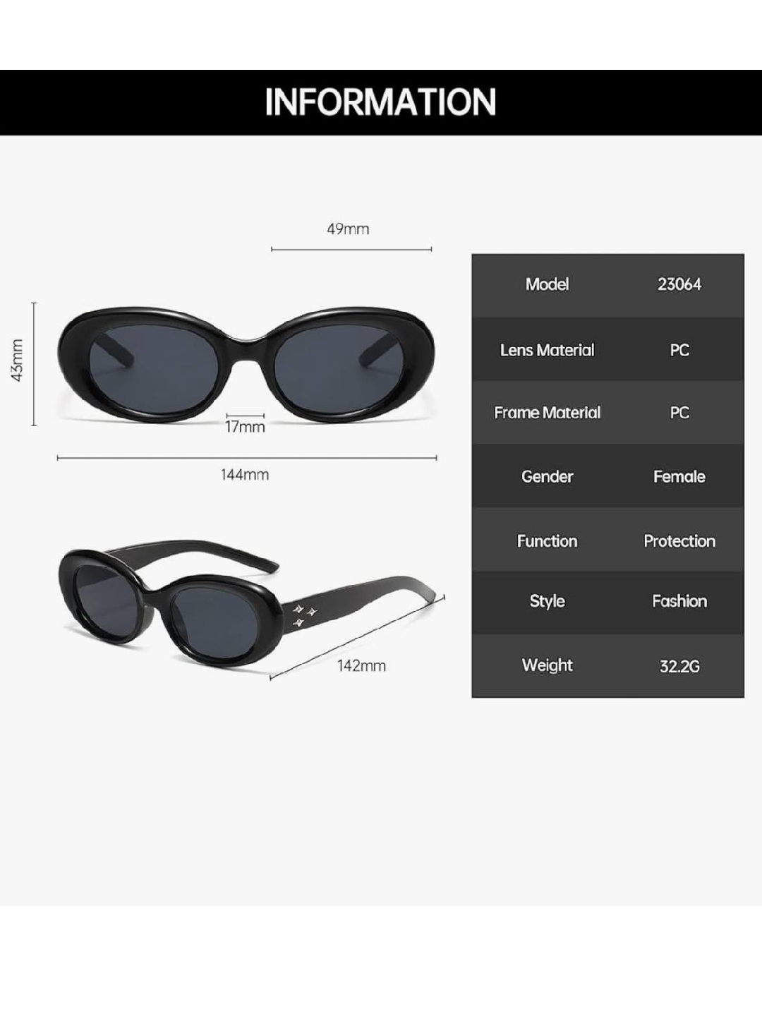 Солнцезащитные очки , прозрачный/серый — фото 1