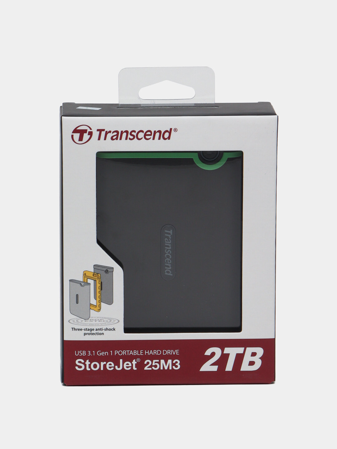 Жёсткий диск Transcend 2TB StoreJet, SATA III, 5400 оборотов в минуту, защита от влаги и ударов