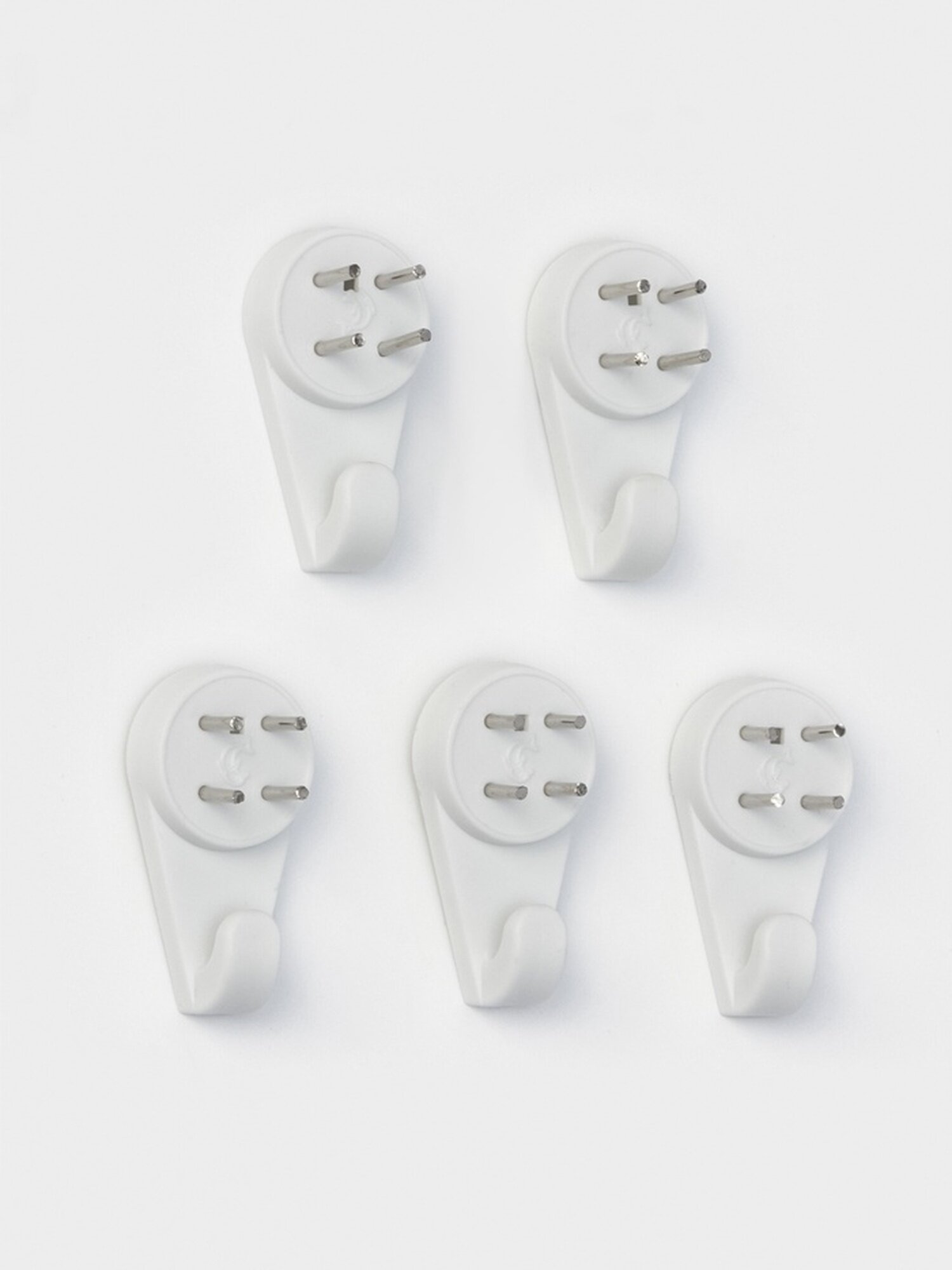 Коючки настенные ЗАО Пластик универсальные 5 шт до 8 кг белый