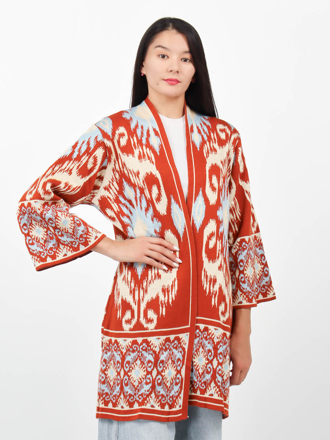 Кардиган Didov TRIKO 0024, размер oversize, , orange 23D0