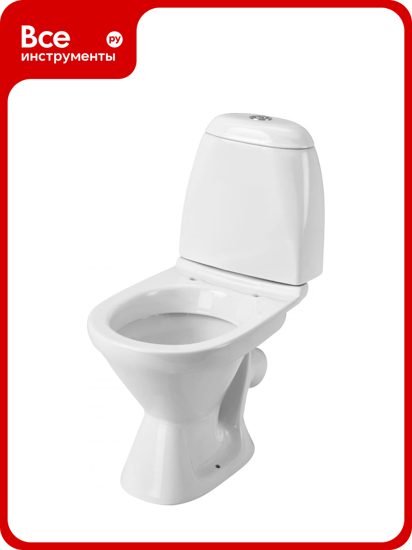 Унитаз-компакт Santek "Римини" эконом: 1-реж полипроп 00052982 1WH111758