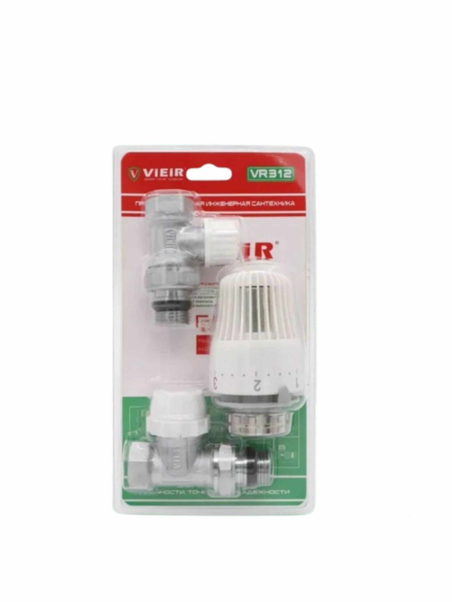 Комплект терморегулирующий для радиаторов 1/2 ViEiR VR312 прямой