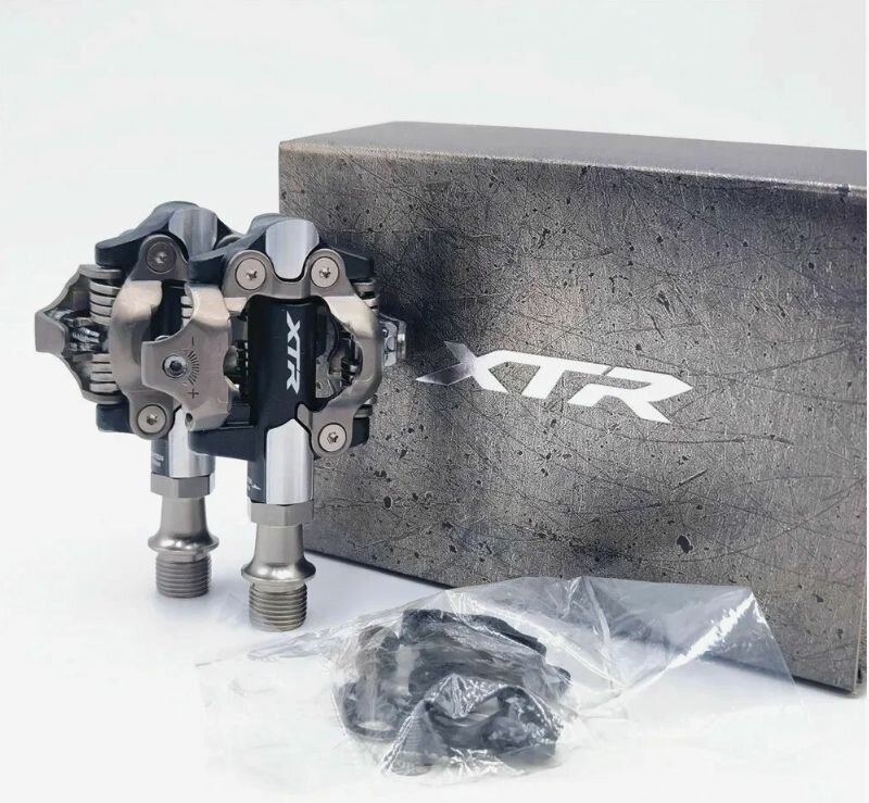 Контактные педали spd Shimano XTR m9100 fake вес 317гр