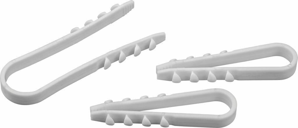 Дюбель-хомут Navigator Group 19-25 мм, нейлон, белый, для кабеля диаметром 11-18 мм