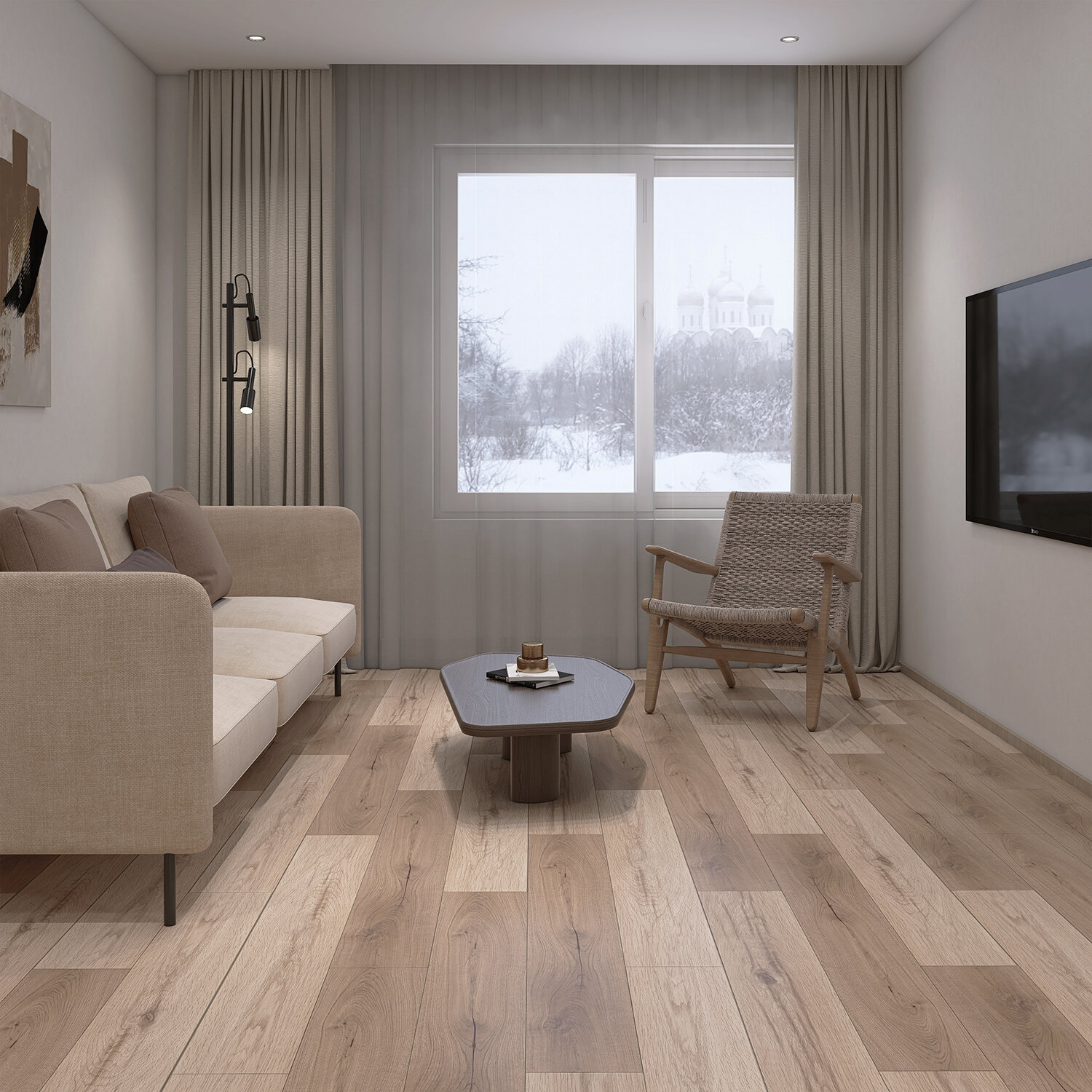 Ламинат Swiss Krono INTELLEKT Дуб Олссон 33 класс 12мм (1318 кв м)