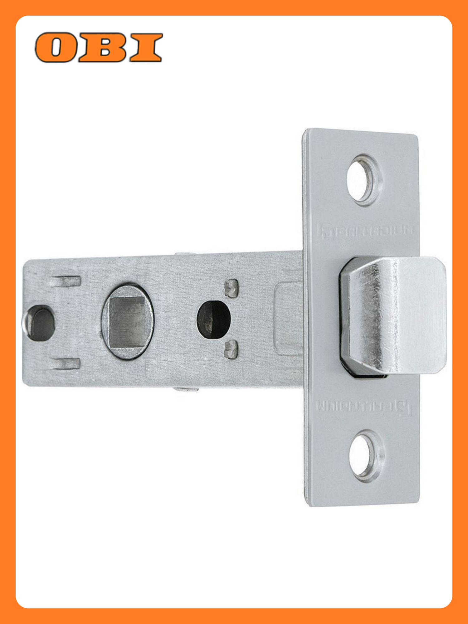 Защелка Palladium 100 PC врезная универсальная серебристая 30х60х85 мм