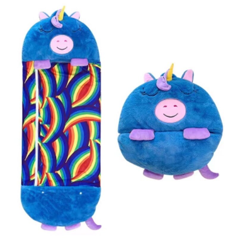 Спальный мешок мультфильм лучший качество с любовью и заботой для комфорта вашего ребенка синий 160*60см