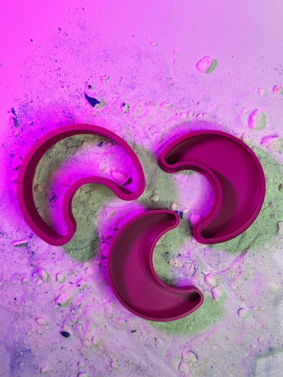 3D форма для бомбочек Месяц 11 см — фото 1