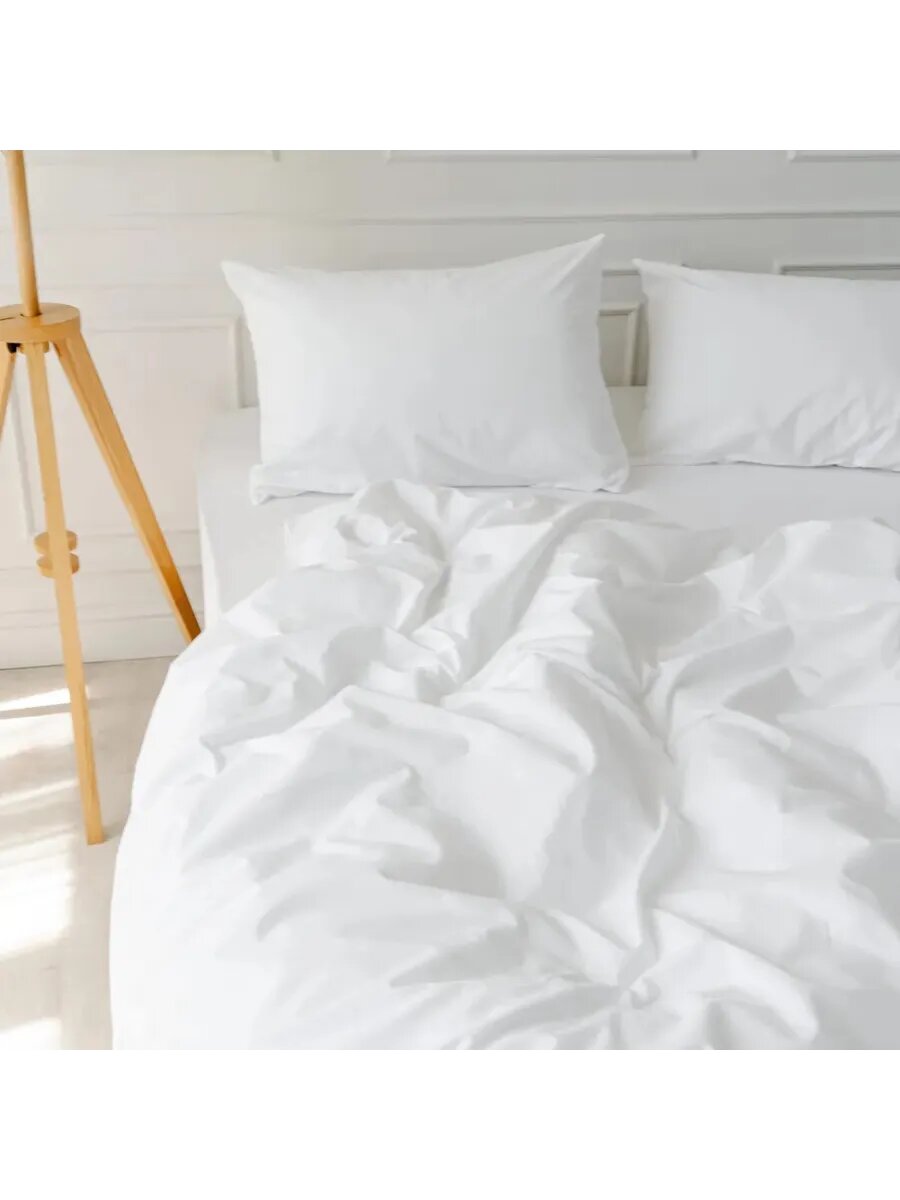 Комплект наволочек 50х70см (2 шт.) бязь белые — фото 1