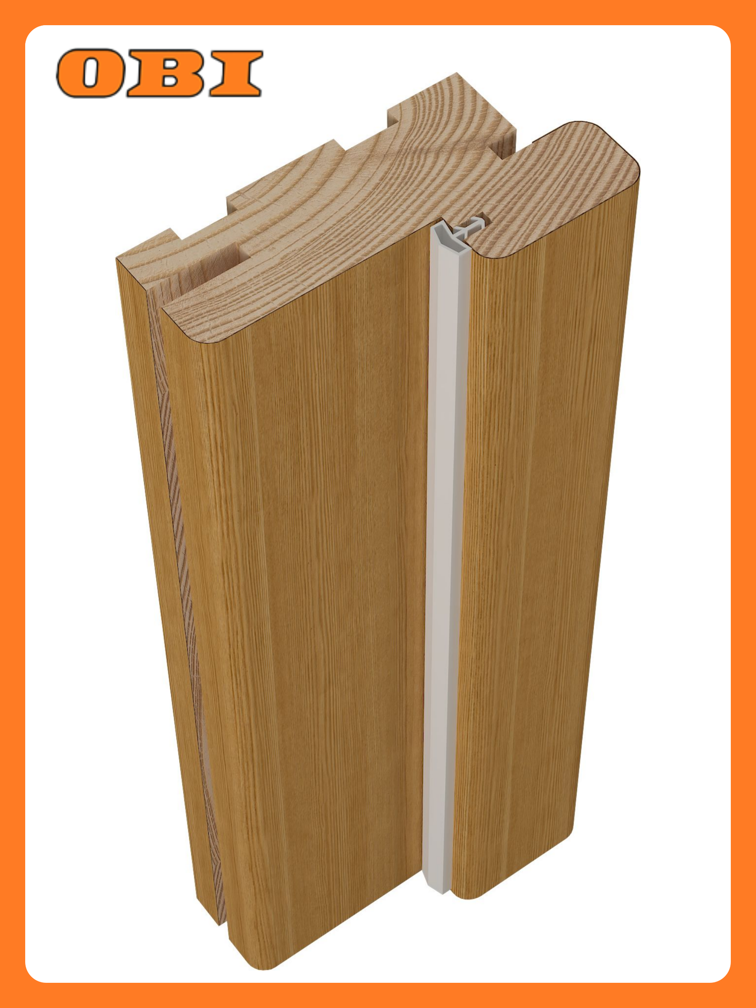 Дверная коробка BELWOODDOORS  шпон  МДФ  коричневый  2070x74x70 мм