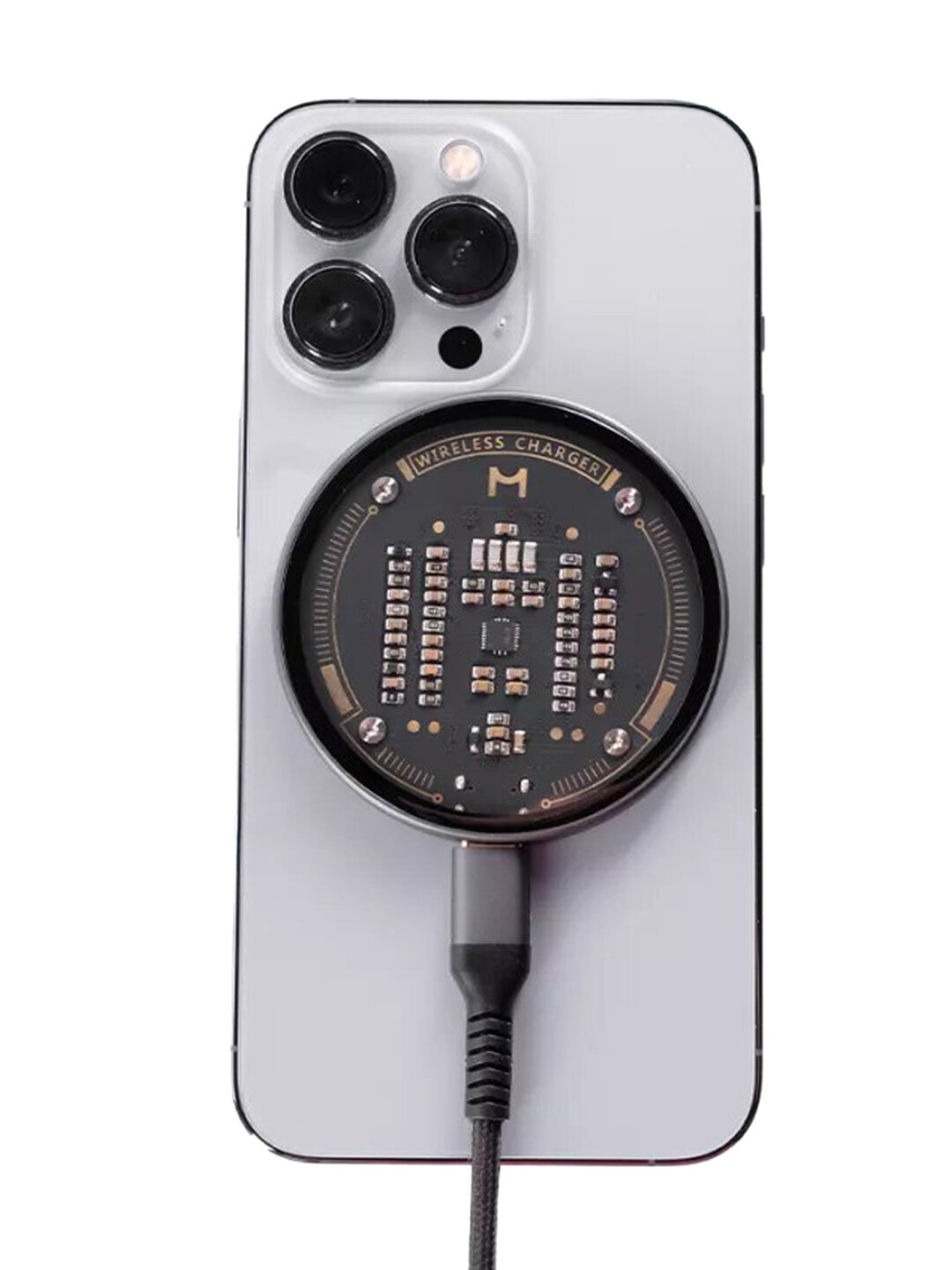 Зарядное устройство Magssory WCH005, 2 в 1, с магнитным креплением, USB Type-C, черное