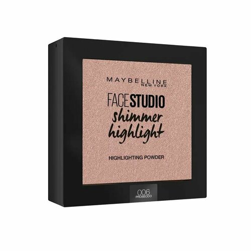 MAYBELLINE NEW YORK Пудра-хайлайтер для лица Face studio оттенок 006 prosecco кисть для хайлайтера light layer highlight