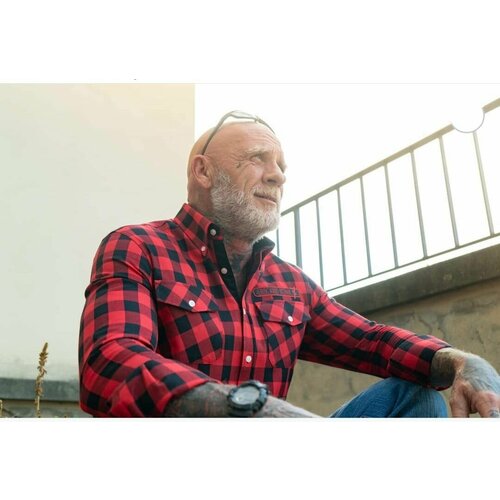 Рубашка , размер 3XL, красный