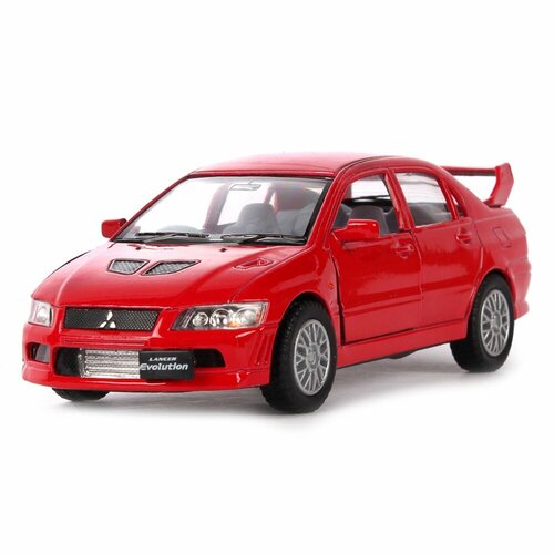 Модель машины Kinsmart Mitsubishi Lancer Evolution VII, инерционная, металл, масштаб 1:36 (KT5052D) модель машины kinsmart mitsubishi lancer evolution vii инерционная 1 36 kt5052w