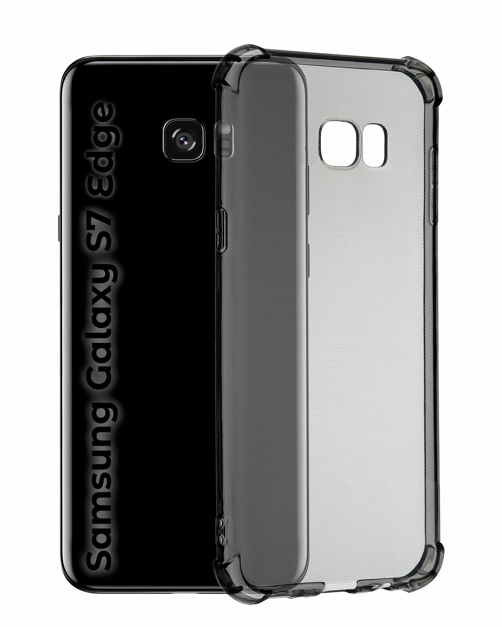 Чехол для смартфона Samsung Galaxy S7 Edge силиконовый прозрачный противоударный