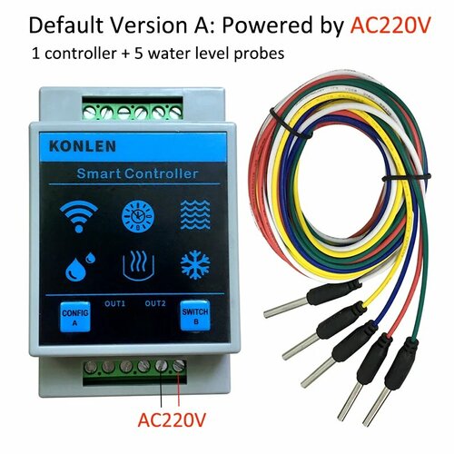 Контроллер уровня воды KONLEN для умного дома AC220V 4394₽