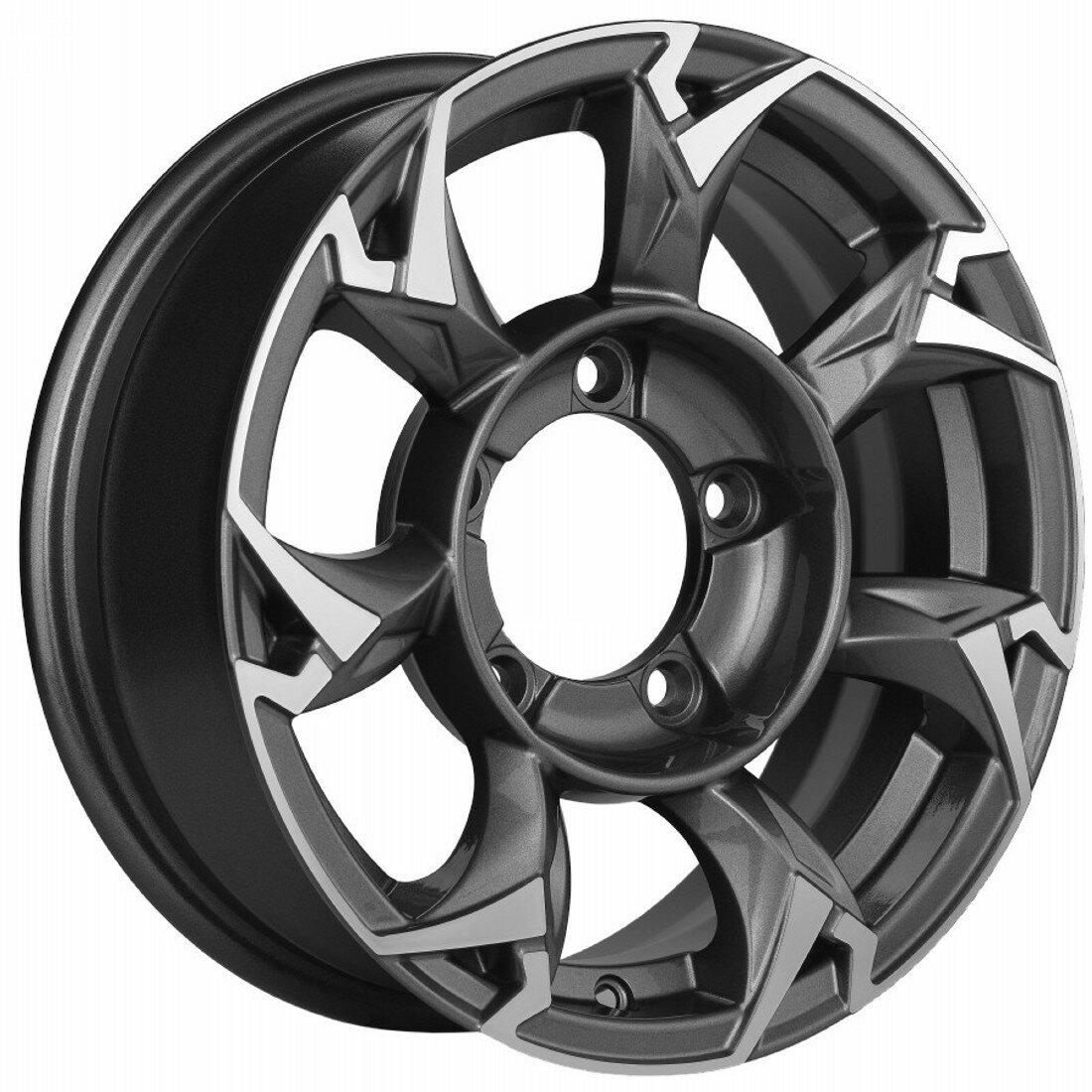 Колесный диск Khomen Wheels KHW1505 5,5x15 5x139,7 ET5 98,5 Gray-FP литой для автомобиля