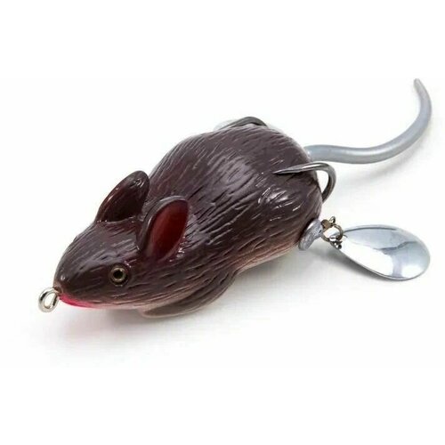 Мышь-незацепляйка Namazu MOUSE с лепестками, 76 мм, 24 г, цвет 18, крючок-двойник YR Hooks (BN) #2/0