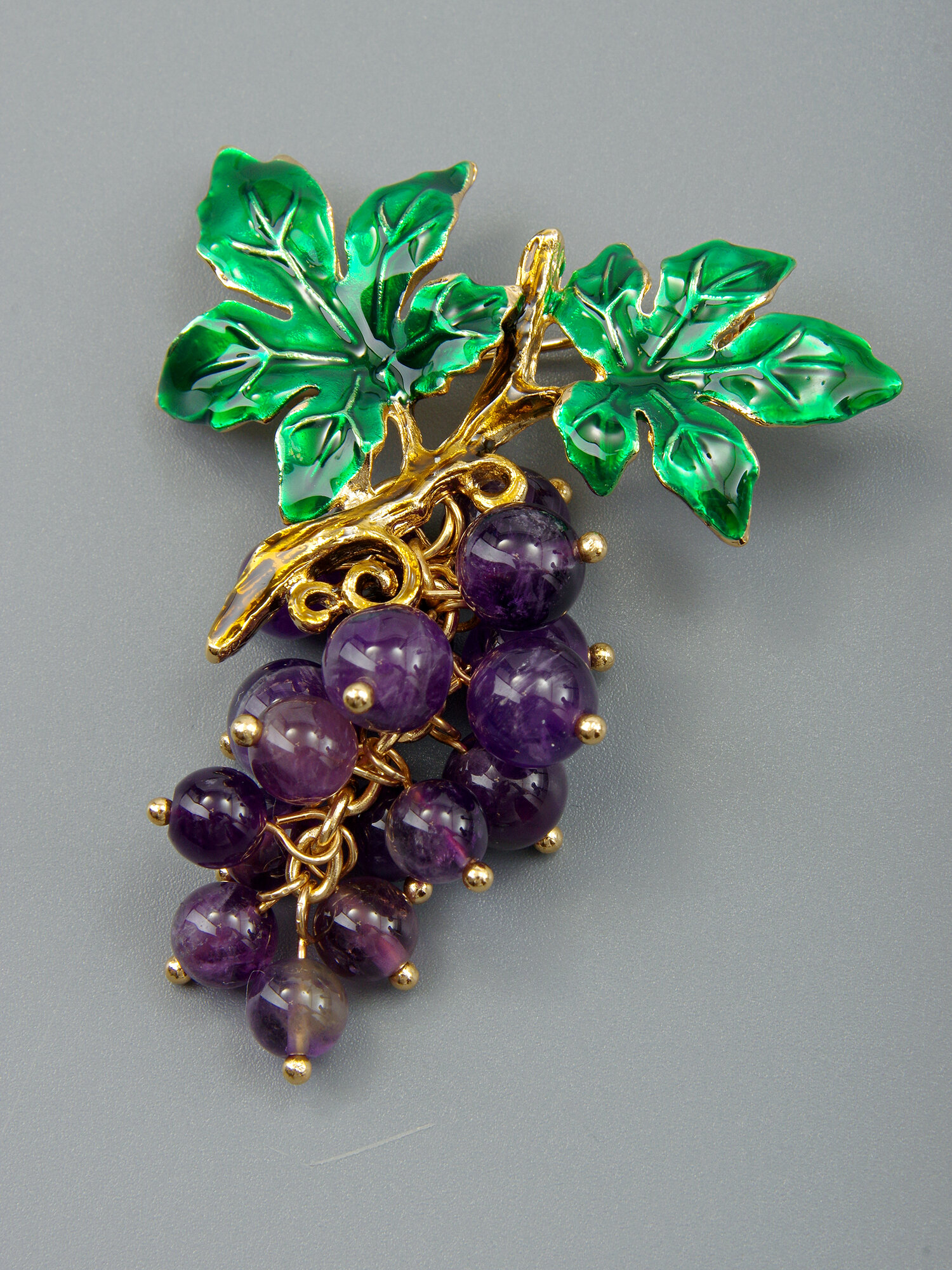 Брошь ЖемАрт, аметист