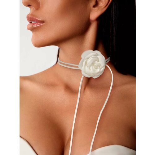 Чокер KAZARINOFF длина 100 см белый 427₽