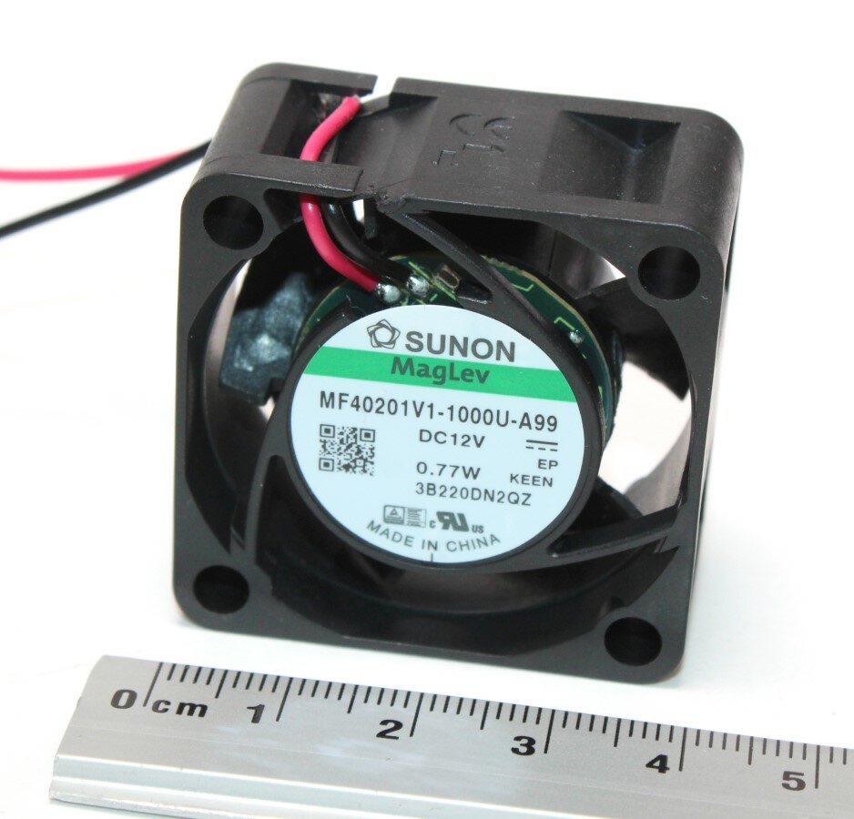 40х40х20мм, MF40201V1-1000U-A99, Вентилятор, Sunon, 12VDC, 0.77W
