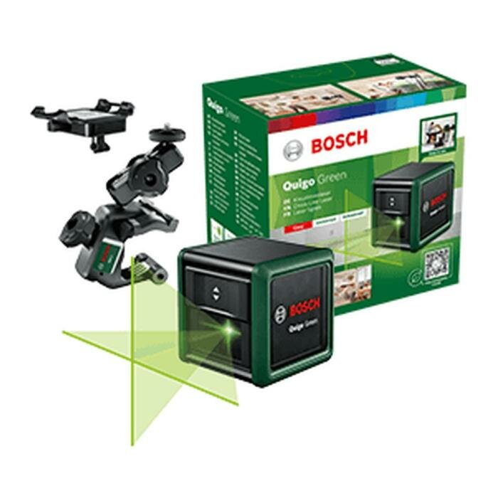 Нивелир лазерн. Bosch Quigo Green + MM2 2кл. лаз. 540нм цв. луч. зеленый 2луч. (0603663C02)