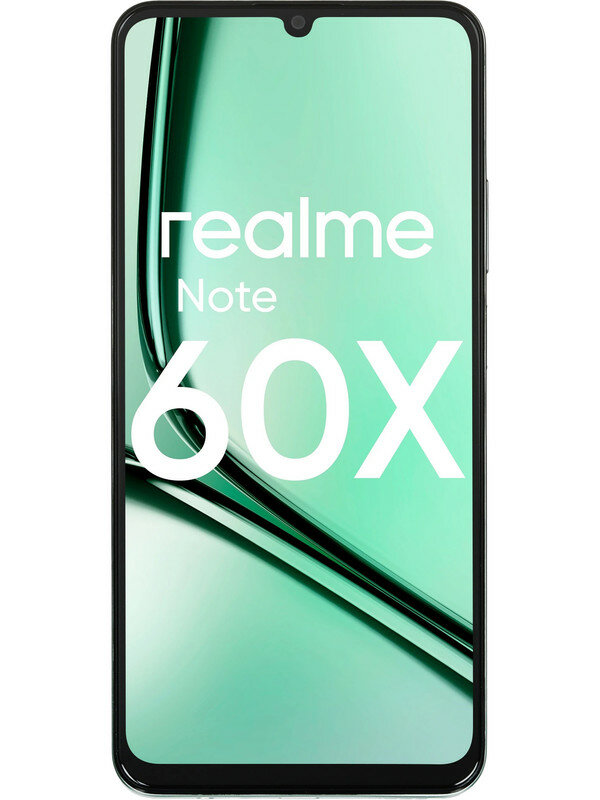 Смартфон realme Note 60x, Android 14, 3GB/128GB, 6.5", 120Hz, сканер отпечатка, зелёный