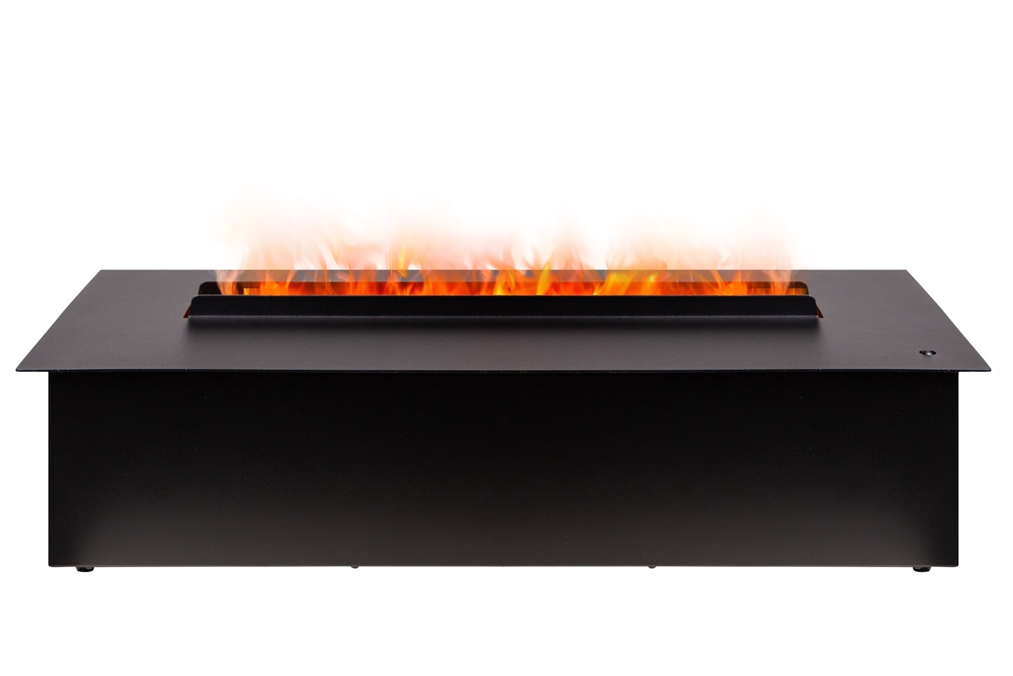 Паровой электрический 3D камин Cassette 630 3D Black Panel RealFlame (черная панель) с эффектом 