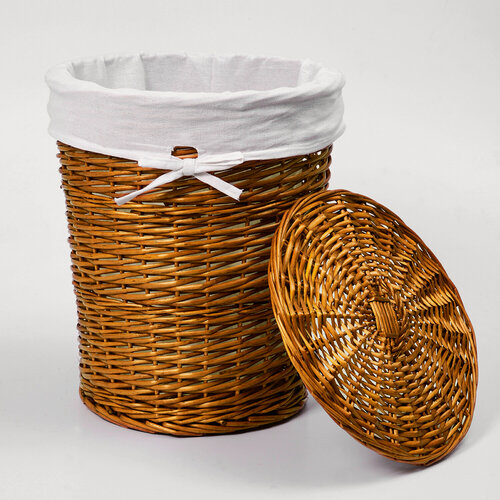 Изображение товара Корзина для белья в ванную с крышкой плетеная WB-350-M WasserKRAFT
