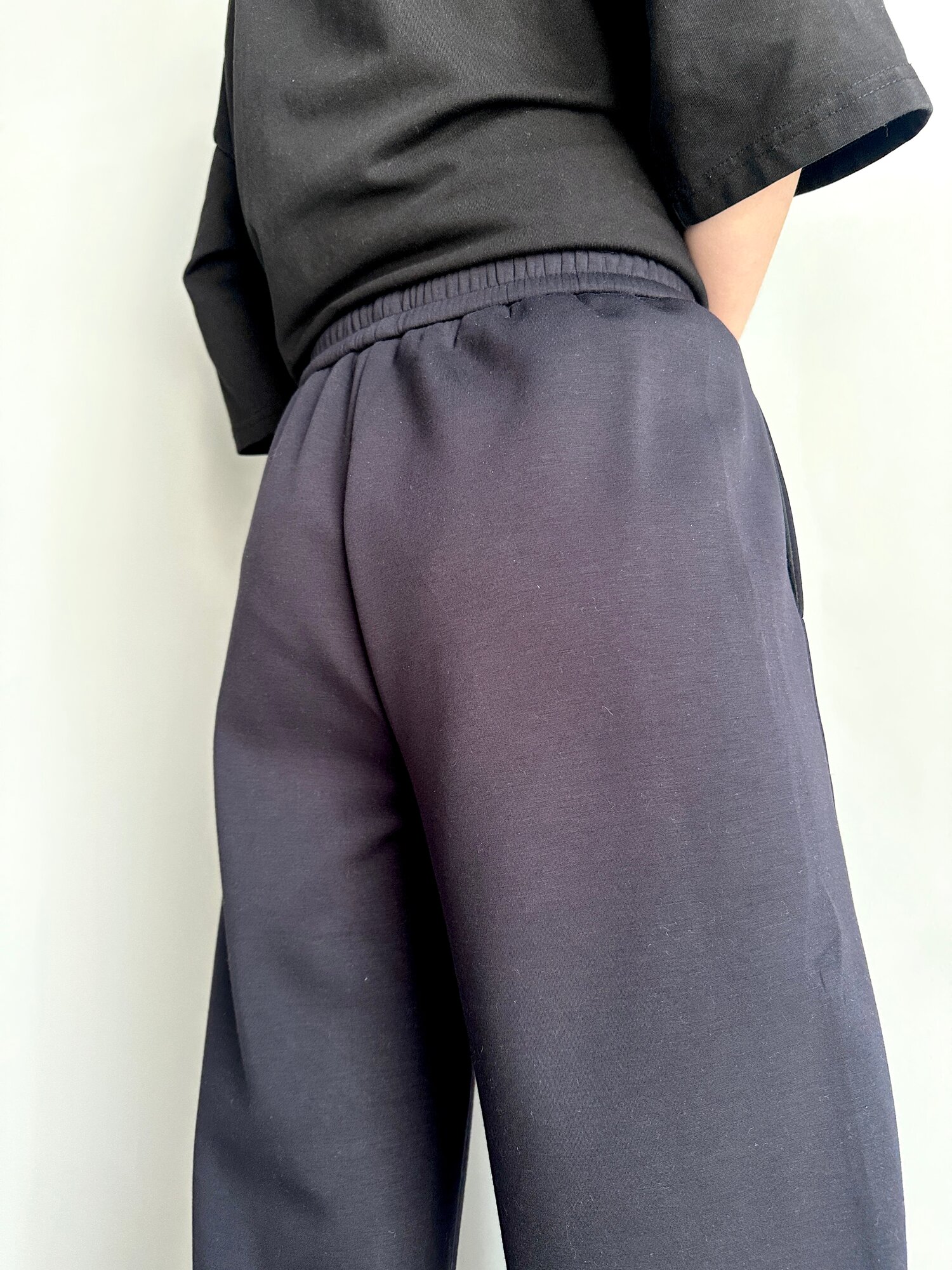 Брюки утеплённые INK Синий, черный, размер M, синий — фото 1