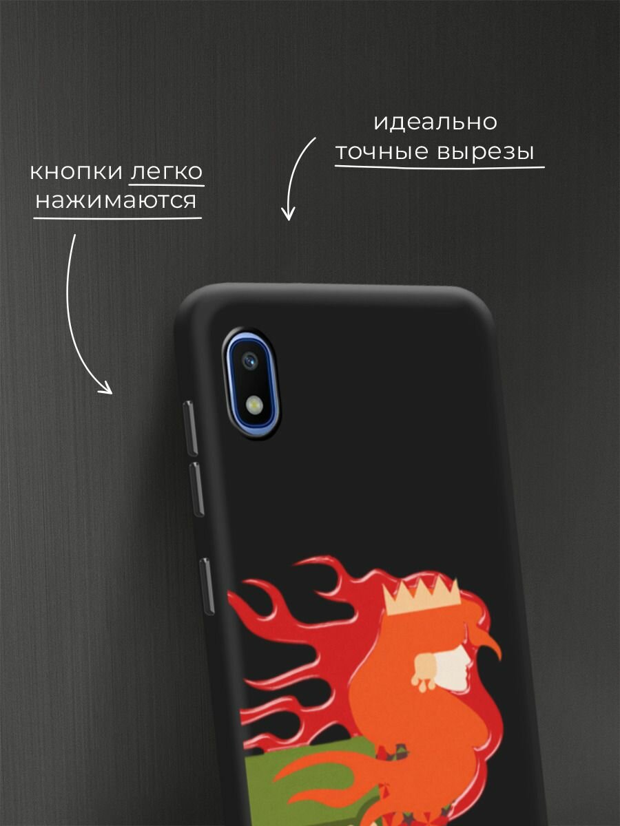 Чехол на Samsung Galaxy A10 / Самсунг А10 с принтом Девушка лошадь 2 — фото 1