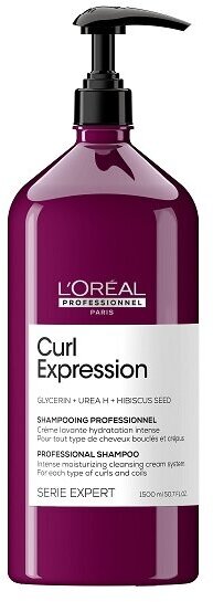 Шампунь увлажняющий L`oreal Professionnel Curl Expression, для кудрявых волос, 1,5 л