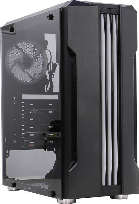 Корпус ATX 1STPLAYER черный, без БП, окно из закаленного стекла, USB 2.0, USB 3.0, audio - фото №8
