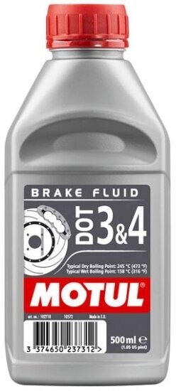 Тормозная жидкость Motul DOT 3&4 Brake Fluid 1 л