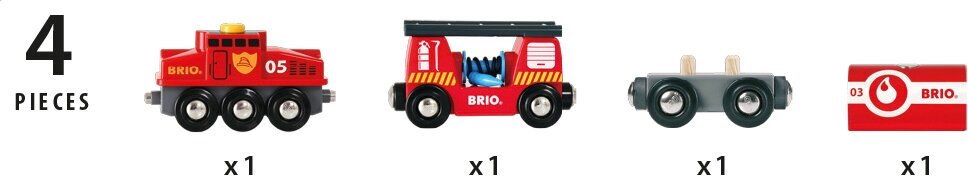 Поезд Brio Пожарный - фото №4
