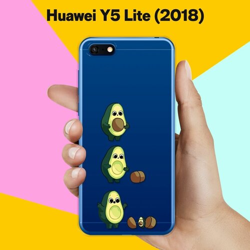 Силиконовый чехол Авокадо из авокадо на Huawei Y5 Lite (2018) силиконовый чехол узор из такс на huawei y5 lite 2018
