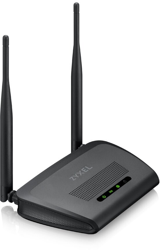 Wi-Fi роутер ZYXEL NBG-418NV2-EU0101F, N300, черный