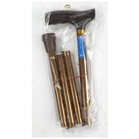 Valentine International 10121BZ / Валентайн Интернэшнл - трость телескопическая, складная, с деревянной ручкой, 82-92 см, бронза