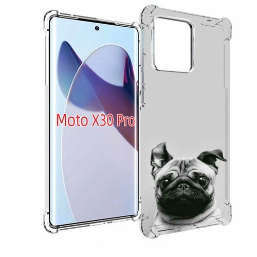 Чехол MyPads мопс для Motorola Moto X30 Pro задняя-панель-накладка-бампер