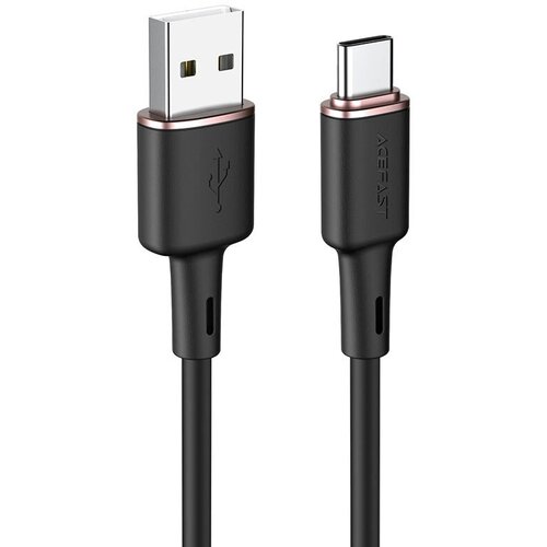 кабель acefast c2 03 usb c to usb c zinc alloy silicone charging data cable 1 2 метра чёрный Кабель ACEFAST C2-04 USB-A to USB-C zinc alloy silicone charging data cable (1,2 метра) чёрный