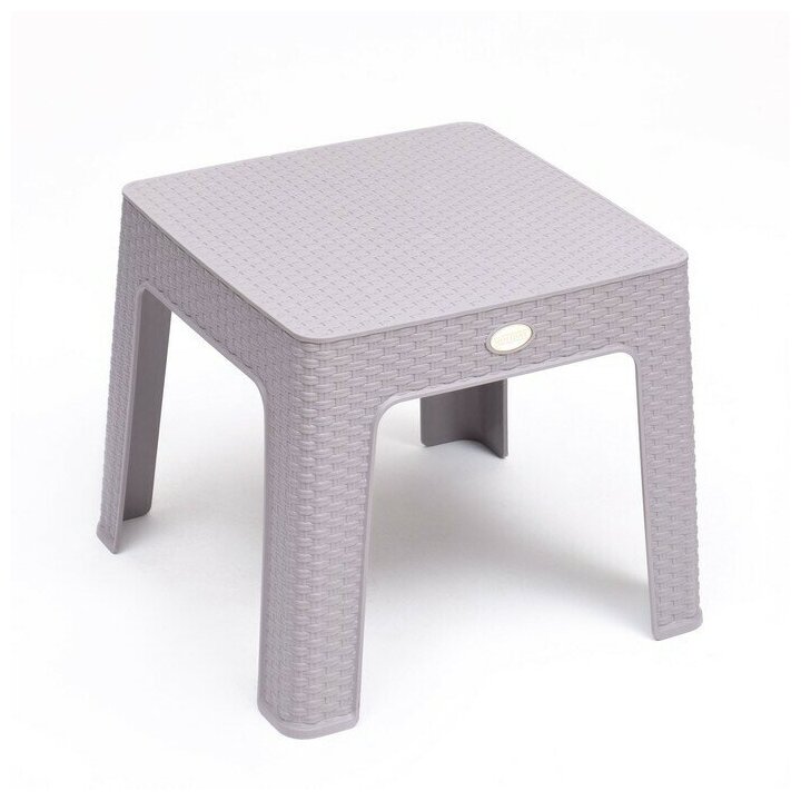 Кофейный столик Ротанг 44 х 44 х 41 см, серый