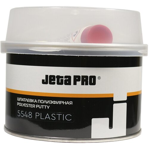 Шпатлевка для пластика + отвердитель Jeta Pro Plastic, чёрная, 0,25+0,008кг