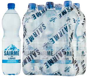 Вода родниковая питьевая Sairme / Саирме негазированная, ПЭТ 1 л (6 штук)