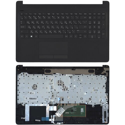Клавиатура для ноутбука HP 15-DB 15-DA топкейс черный клавиатура для ноутбука hp 15 db 15 da топкейс черный