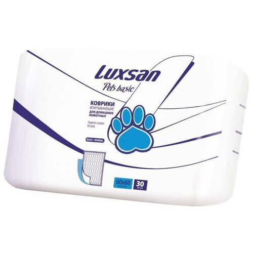 фото Пеленки для собак впитывающие luxsan pets basic 60х60 см 30 шт.