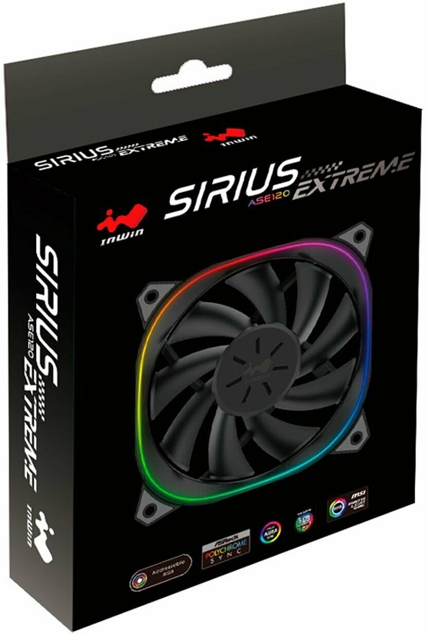 Вентилятор InWin Sirius Extreme ASE120 (Single pack) (6154290) - фото №13