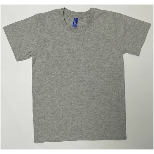 Футболка однотонная Веселый супер-Слоненок серый 86